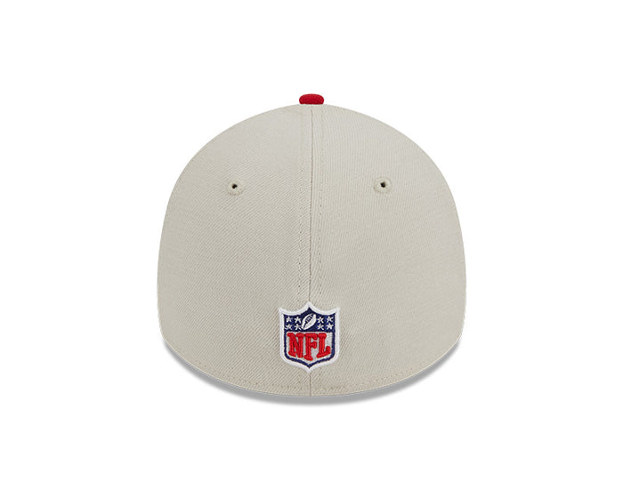 San Francisco 49ers New Era 2023 Historic Sideline 39THIRTY Flex Hat - Cream/Red