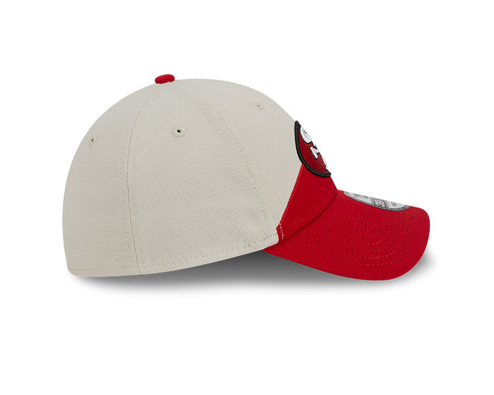San Francisco 49ers New Era 2023 Historic Sideline 39THIRTY Flex Hat - Cream/Red