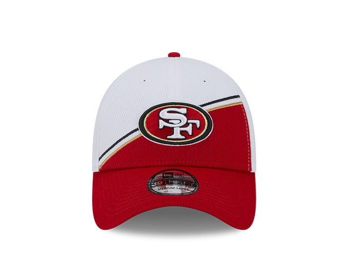 San Francisco 49ers New Era 2023 Sideline 39THIRTY Flex Hat - White/Red