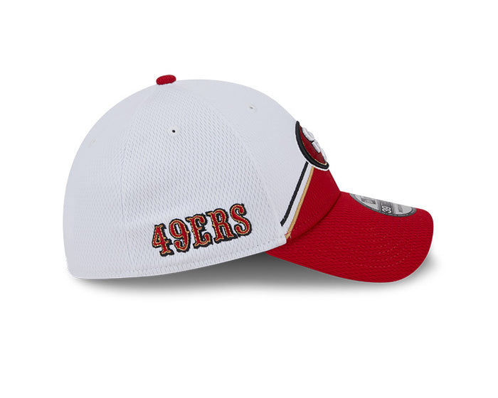 San Francisco 49ers New Era 2023 Sideline 39THIRTY Flex Hat - White/Red