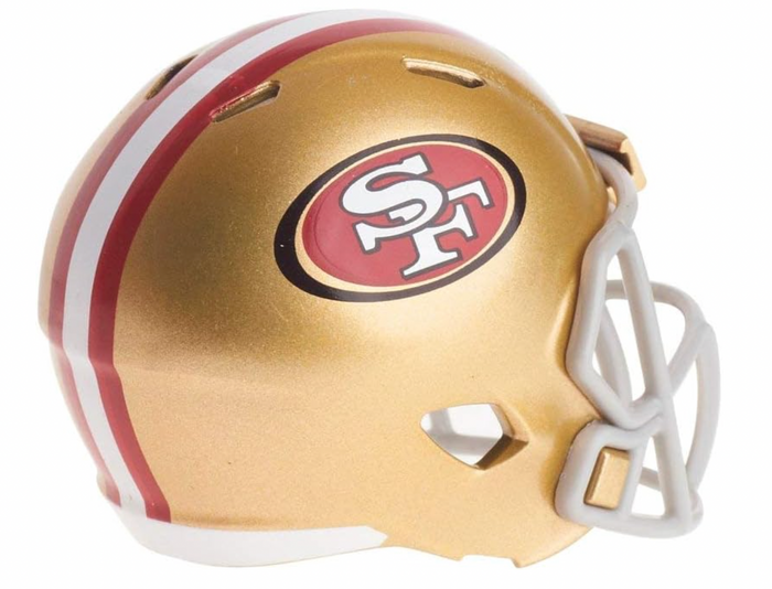 San Francisco 49ers NFL Riddell Speed Pocket PRO Micro/Pocket-Size/Mini Football Helmet