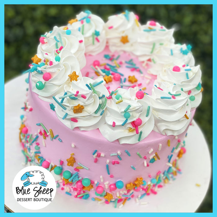 sassy sprinkless ice cream cake