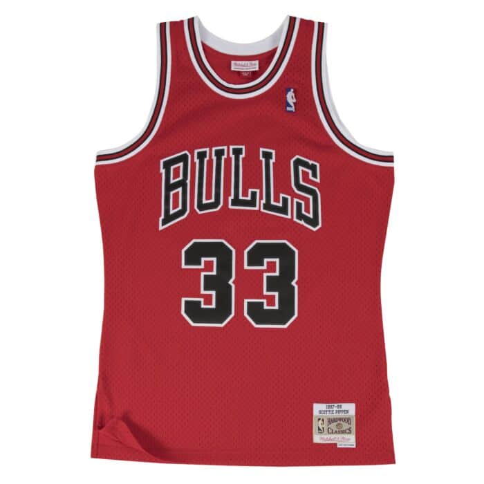 Scottie Pippen #33 Chicago Bulls Mitchell & Ness 1997-98 Hardwood Classic Swingman Road Jersey