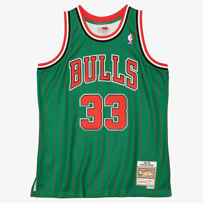 Scottie Pippen Chicago Bulls Mitchell & Ness 1995-96 Hardwood Classic Swingman Jersey - Green