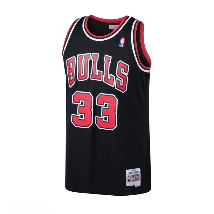 Scottie Pippen Chicago Bulls Mitchell & Ness 1997-98 Hardwood Classic Swingman Black Jersey
