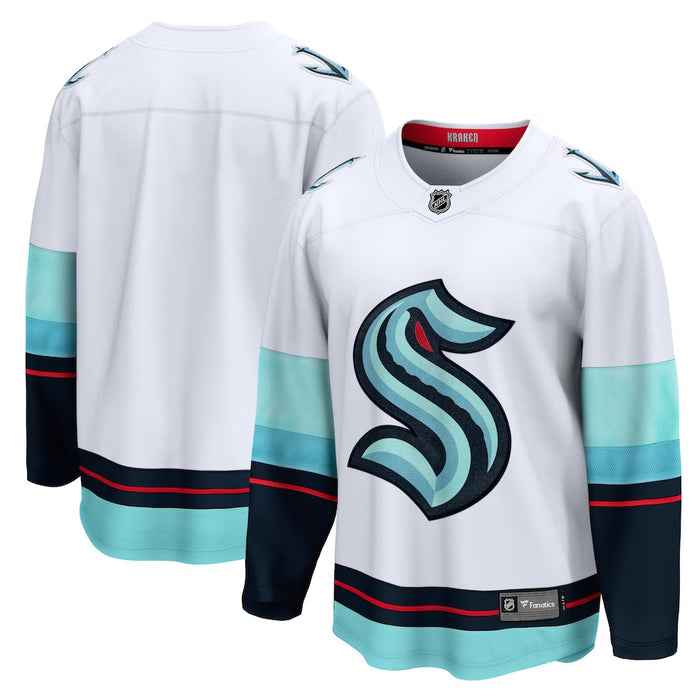 Seattle Kraken Fanatics Road Premier Breakaway Jersey - White