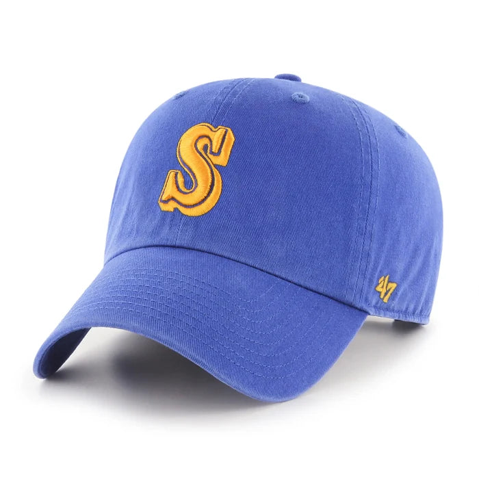 Seattle Mariners Cooperstown '47 brand Clean Up Adjustable Hat - Blue
