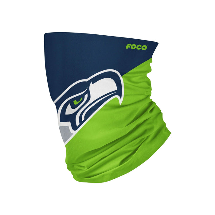 Seattle Seahawks Big Logo FOCO NFL Face Mask Gaiter Scarf