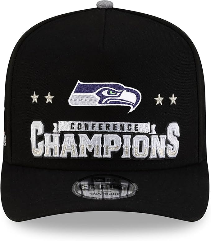 Seattle Seahawks Conference Champions 2026 New Era 9Fifty A-Frame Snapback Hat