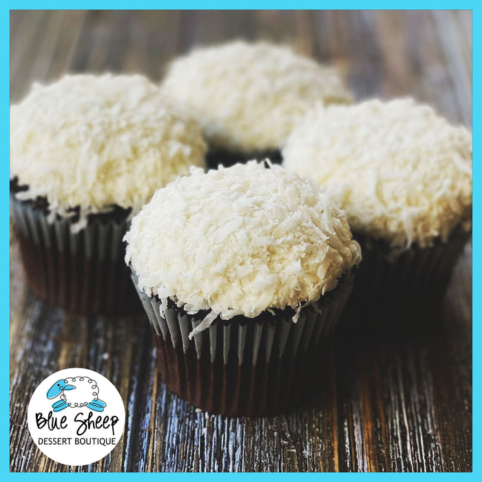 snowball cupcake