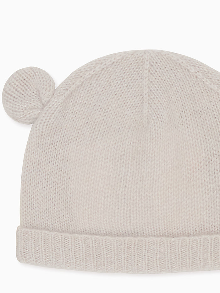 Soft Grey Gloria Cashmere Baby Hat
