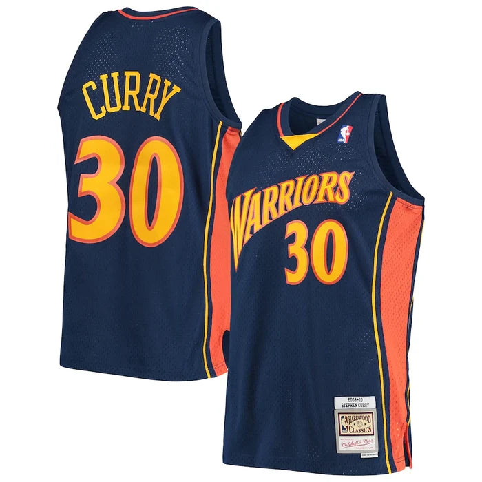 Stephen Curry #30 Golden State Warriors Mitchell & Ness 2009-10 Hardwood Classic Swingman Jersey - Navy