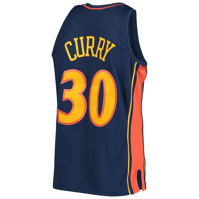 Stephen Curry #30 Golden State Warriors Mitchell & Ness 2009-10 Hardwood Classic Swingman Jersey - Navy
