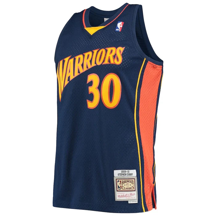 Stephen Curry #30 Golden State Warriors Mitchell & Ness 2009-10 Hardwood Classic Swingman Jersey - Navy