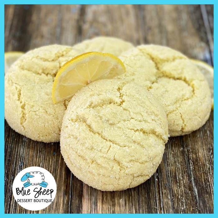 sweet & tangy lemon crinkle cookies