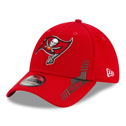 Tampa Bay Buccaneers 2021 New Era NFL Sideline Home Red 39THIRTY Flex Hat
