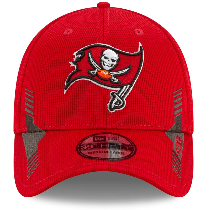 Tampa Bay Buccaneers 2021 New Era NFL Sideline Home Red 39THIRTY Flex Hat