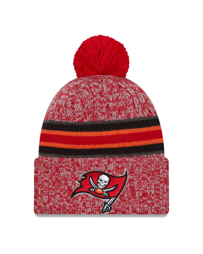 Tampa Bay Buccaneers New Era 2023 Sideline - Sport Cuffed Pom Knit Hat - Red
