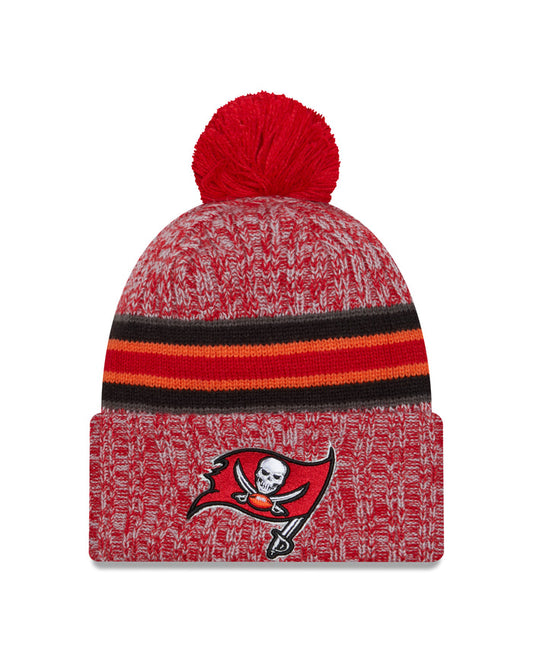 Tampa Bay Buccaneers New Era 2023 Sideline - Sport Cuffed Pom Knit Hat - Red