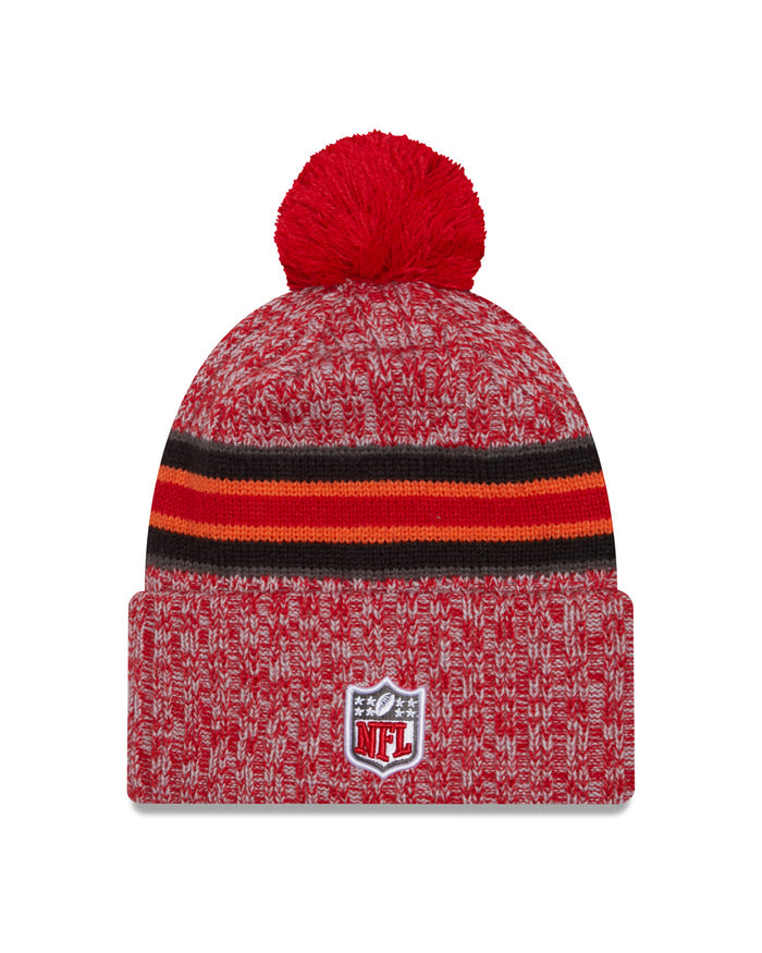 Tampa Bay Buccaneers New Era 2023 Sideline - Sport Cuffed Pom Knit Hat - Red