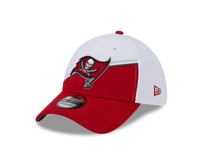 Tampa Bay Buccaneers New Era 2023 Sideline 39THIRTY Flex Hat - White/Red
