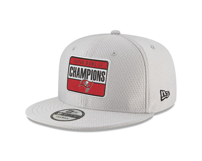 Tampa Bay Buccaneers New Era Gray Super Bowl LV Champions - Parade 9FIFTY Snapback Adjustable Hat