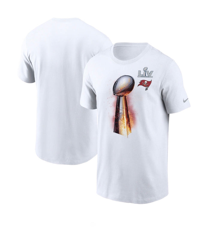 Tampa Bay Buccaneers Super Bowl LV Champions Fanatics Branded White - Iconic T-Shirt