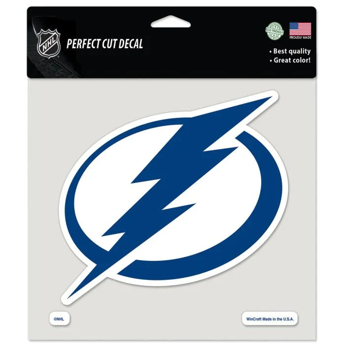 Tampa Bay Lightening 8X8 Clear NHL Wincraft Decal