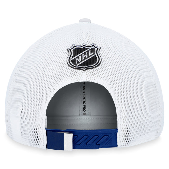 Tampa Bay Lightning Fanatics Branded Blue 2023 NHL Draft On Stage Trucker Adjustable Hat