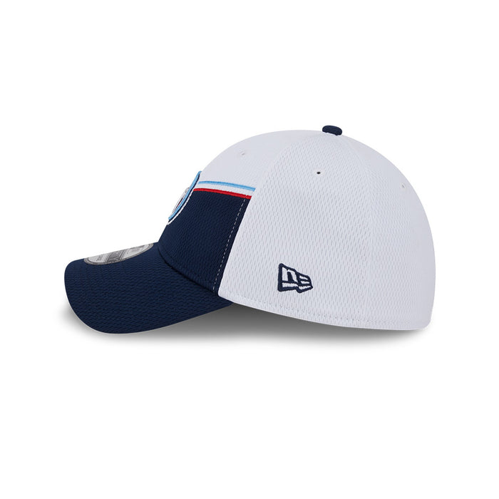 Tennessee Titans New Era 2023 Sideline 39THIRTY Flex Hat - White/Navy