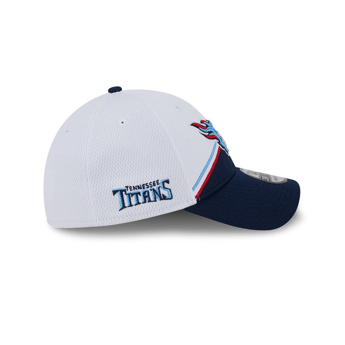 Tennessee Titans New Era 2023 Sideline 39THIRTY Flex Hat - White/Navy