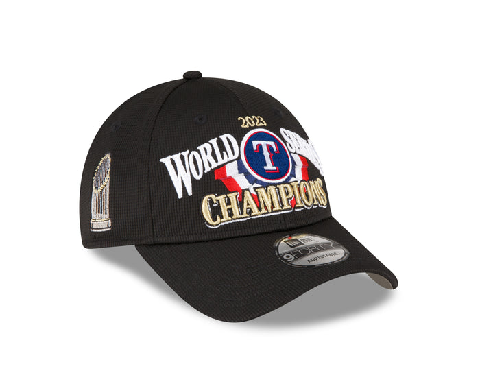 Texas Rangers New Era 2023 World Series Champions Locker Room 9Forty Adjustable Hat