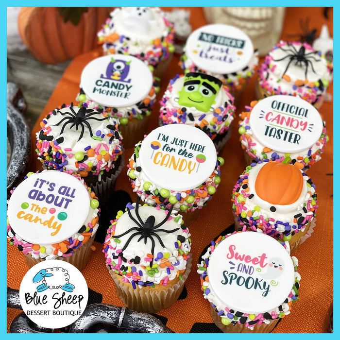 the candy monster collection halloween cupcakes