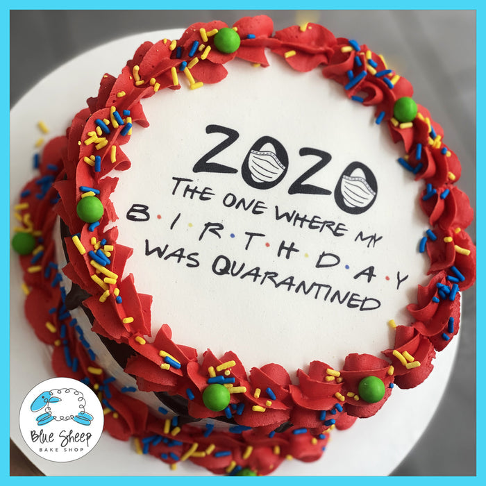 the one where my birthday was quarantined ice cream cake