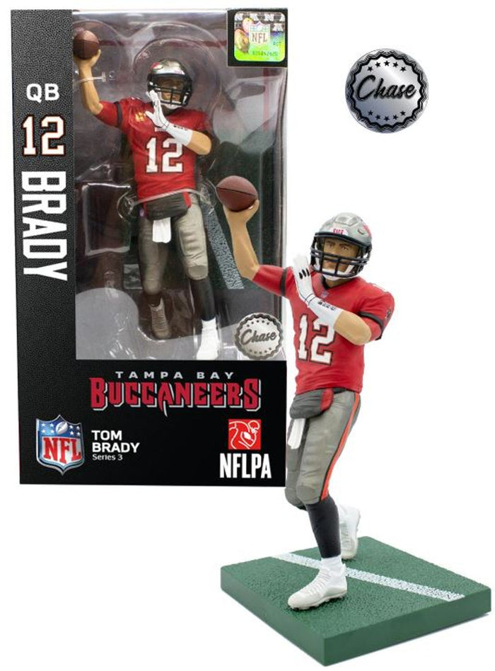 Tom Brady #12 Tampa Bay Buccaneers NFL Series 3 CHASE Import Dragon 6" Figure
