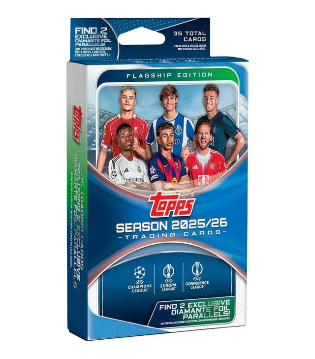 Topps 2025/26 UEFA Club Competitions Flagship Edition Hanger Box