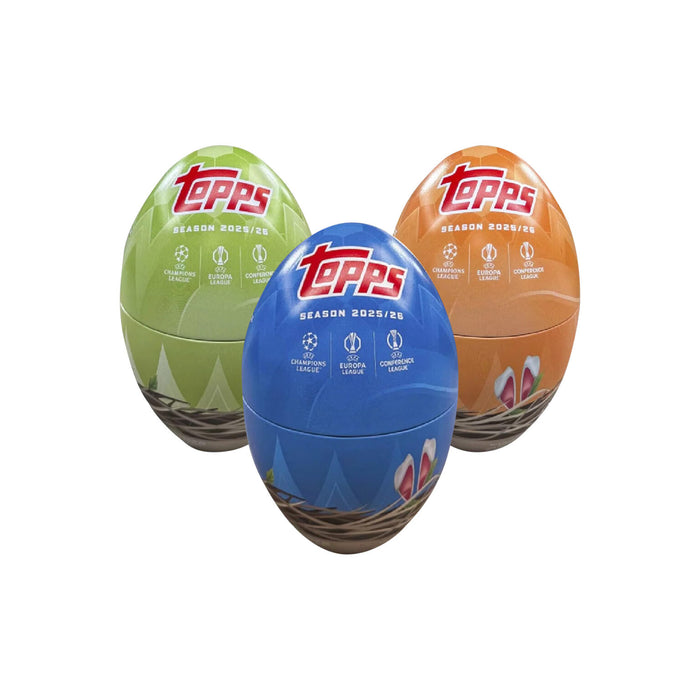 Topps 2025/26 UEFA Club Competitions Flagship Spring Easter Egg Tin