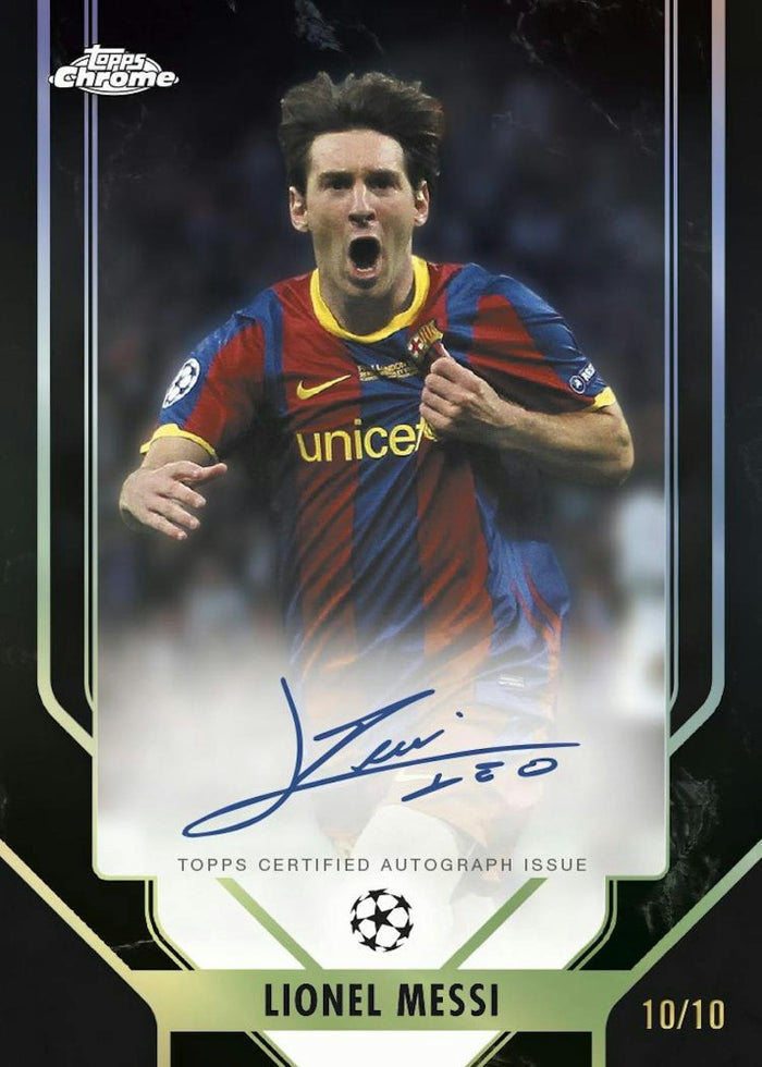 Topps Chrome 2025/26 UEFA Club Competitions Official Trading Cards - 4 Card per pack