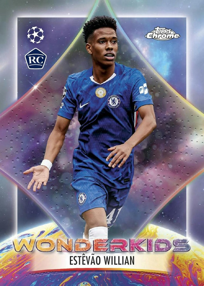 Topps Chrome 2025/26 UEFA Club Competitions Official Trading Cards - 4 Card per pack