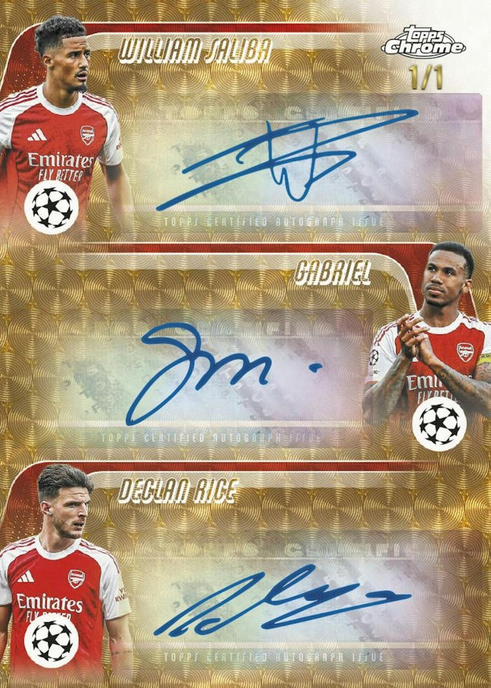 Topps Chrome 2025/26 UEFA Club Competitions Official Trading Cards - 4 Card per pack