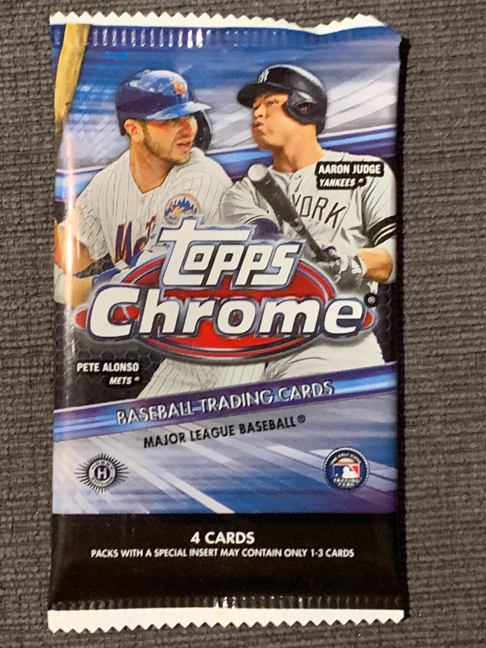 Topps Chrome Baseball 2020 Hobby Pack- 4 Cards Per pack