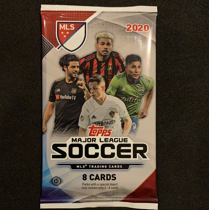 Topps Major League Soccer 2020 MLS Hobby Trading Cards - 1 Pack / 8 Cards Per Pack