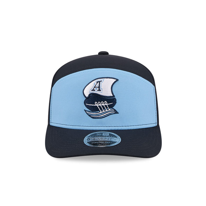 Toronto Argonauts CFL 2026 New Era On-Field Training 9SEVENTY Stretch-Snap Hat - Blue