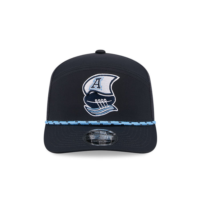 Toronto Argonauts CFL 2026 New Era On-Field Training Rope 9SEVENTY Stretch-Snap Hat - Black
