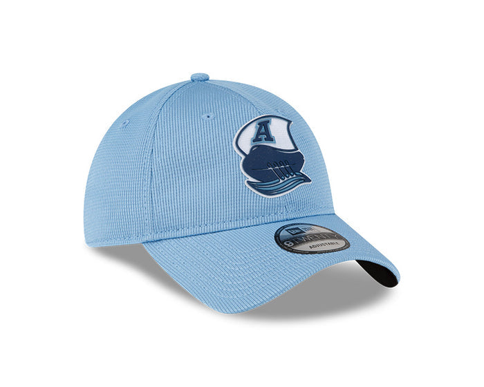 Toronto Argonauts CFL New Era 2023 On-field Sideline 9Twenty Adjustable Hat - Baby Blue