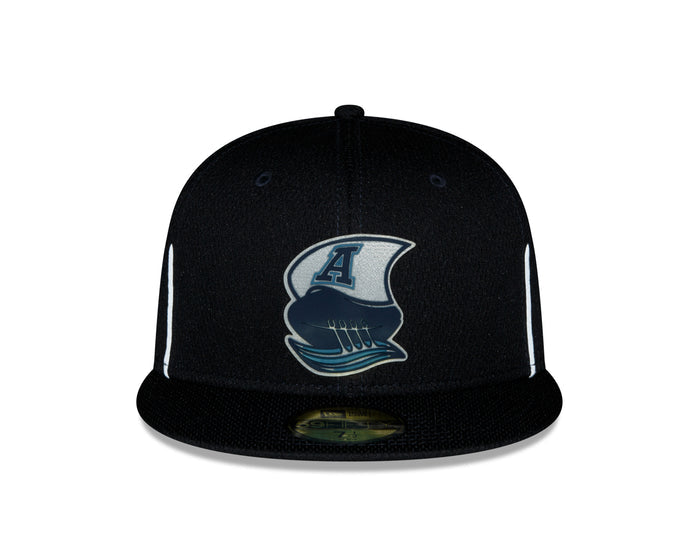 Toronto Argonauts CFL New Era Navy 2022 Sideline Official 59FIFTY Fitted Hat