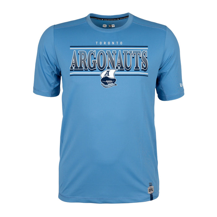 Toronto Argonauts Pitch 2025 New Era T-Shirt - Light Blue