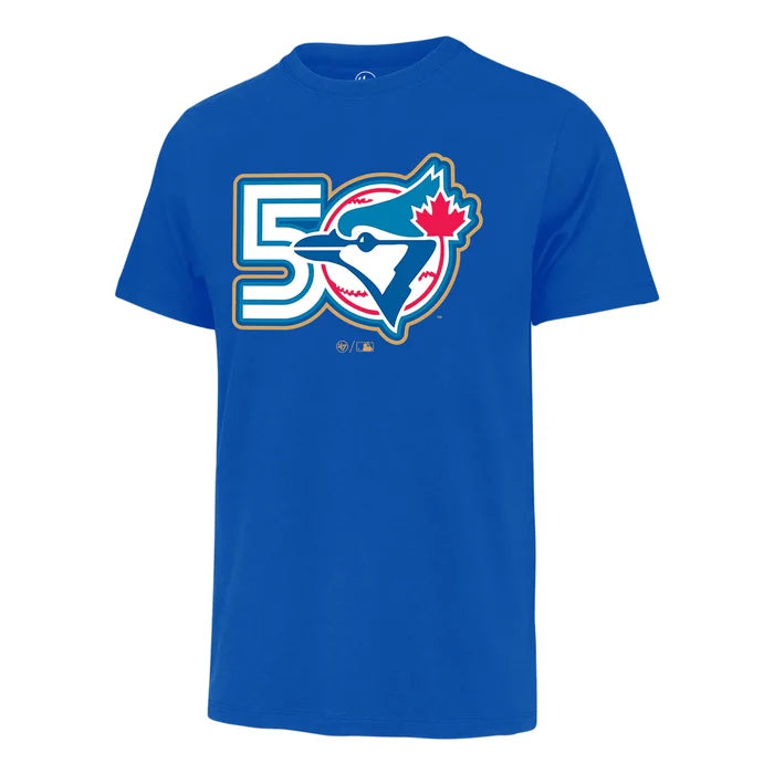 Toronto Blue Jays 47' Brand 50th Season Fan T-Shirt - Royal Blue