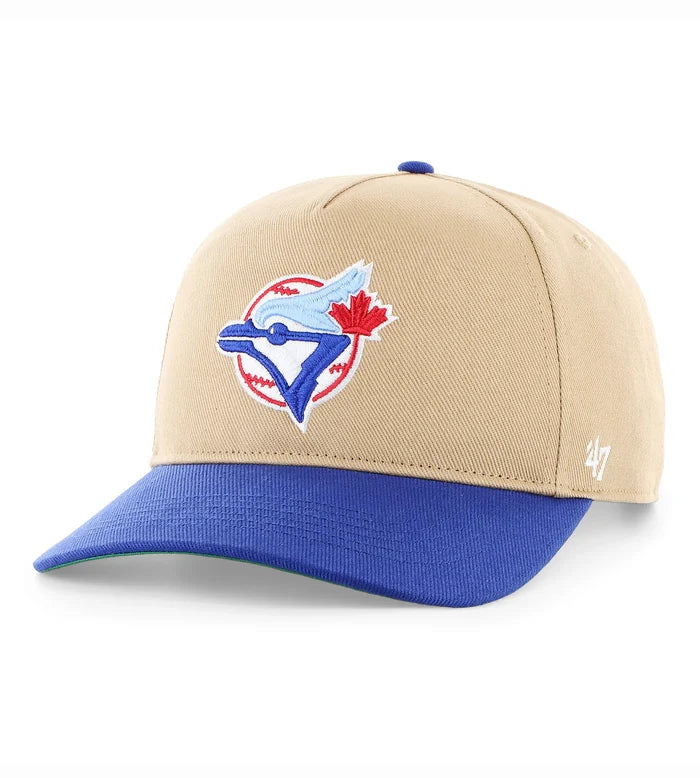 Toronto Blue Jays 47' Brand Golden Age Hitch A-Frame Snap-Back Hat - Blue/Brown