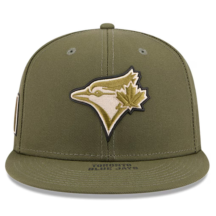 Toronto Blue Jays Armed Forces Day 2026 On-Field New Era 59FIFTY Fitted Hat - Olive